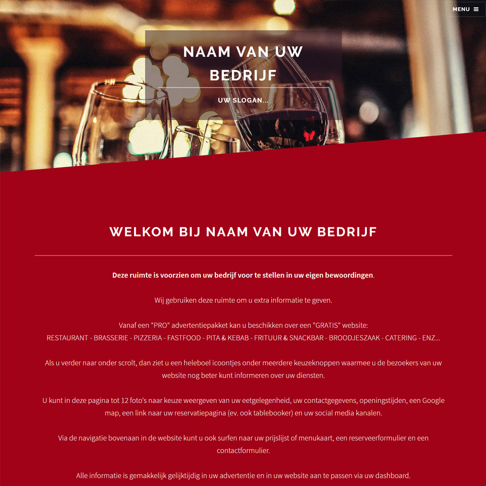 NIEUW: GRATIS professionele website bij PRO en FULL pakket